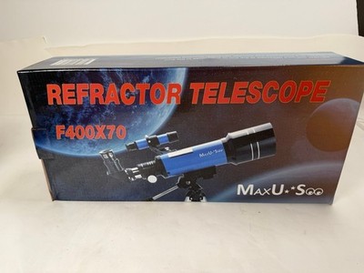 MaxU*Soo F400X70 Refractor Telescope with Box - NEW Optics