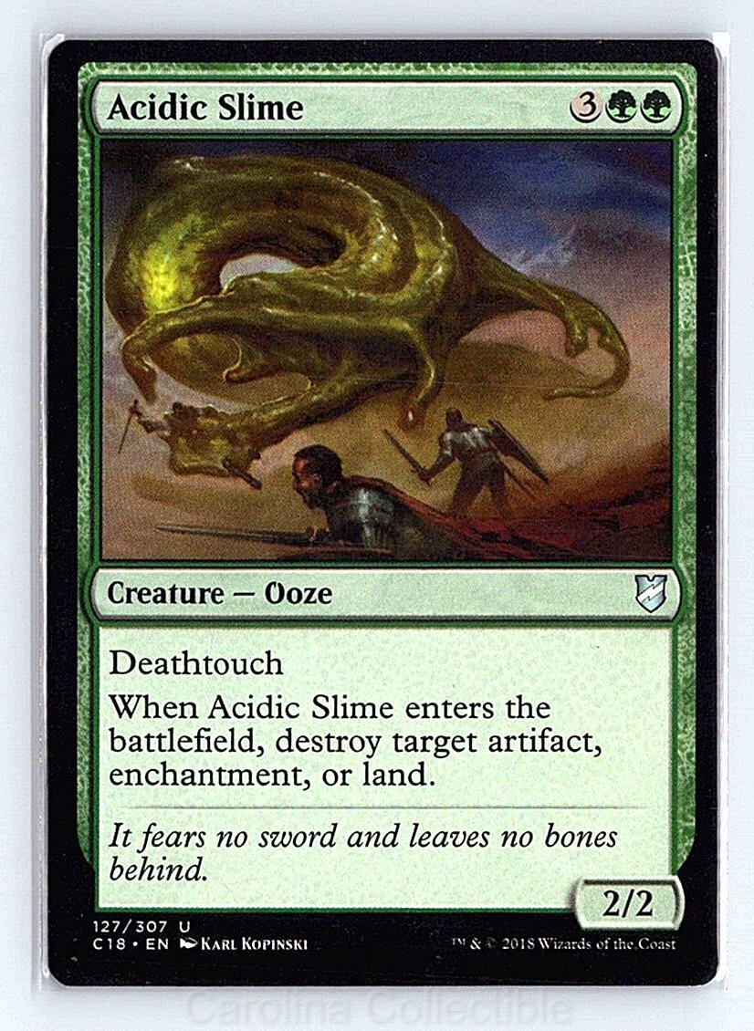 Acidic Slime Near Mint - Commander 2018 127 Magic: The Gathering