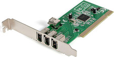 .Com 4 Port PCI 1394A Firewire Adapter Card - 3 External 1 Internal Firewire PCI