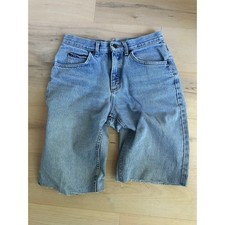 Vintage Lee Cutoff jean Denim Shorts Size Waist 28" Light Wash USA made