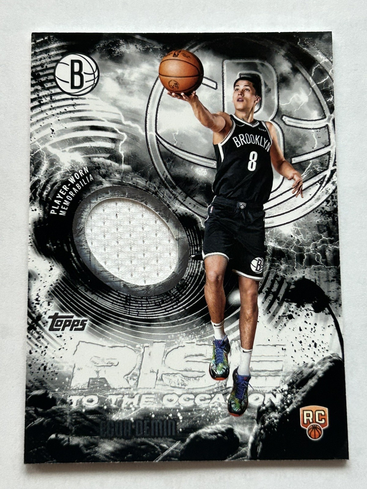 EGOR DEMIN RC 2025-26 Topps Basketball Rise to The Occasion Rookie Patch Card