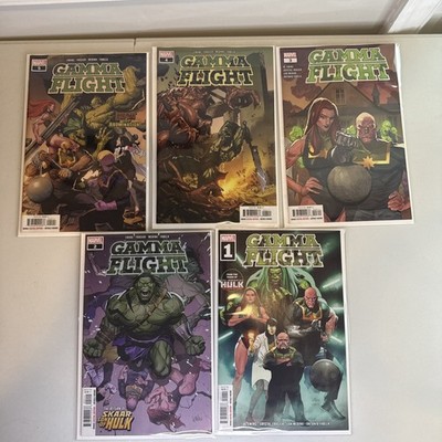 Gamma Flight #1-5 Complete Set 2021 Skaar All Cover A s