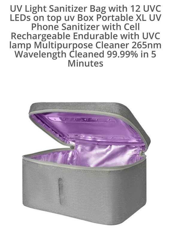 Crealight Rechargeable Sterilizer UVC Lamp Multipurpose Cleaner 265nm Wavelength