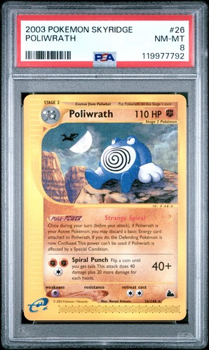 Poliwrath graded PSA 8 for sale on eBay
