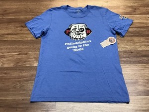 MENS M  NEW Ebbets Field Flannels CFL Philadelphia Bulldogs Football T-Shirt USA