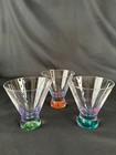 Set of 3 multicolored Dansk Spectra cocktail glasses — photo 2