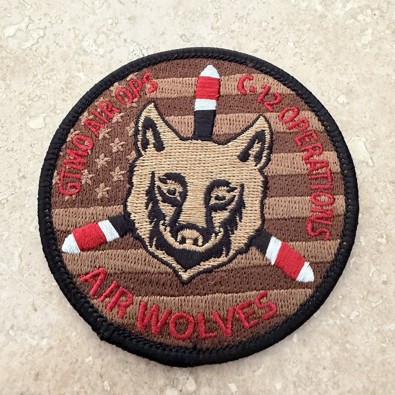 USN Navy C-12 Operations GTMO Air Ops Air wolves GWOT Prisoner Squadron Patch