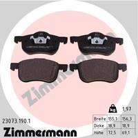 Zimmermann Bremsbelagsatz, Scheibenbremse 23073.190.1 FüR Volvo