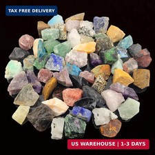 3.6lbs Bulk Natural Rocks for Tumbling,25Kinds Rocks Minerals Collections Raw Cr