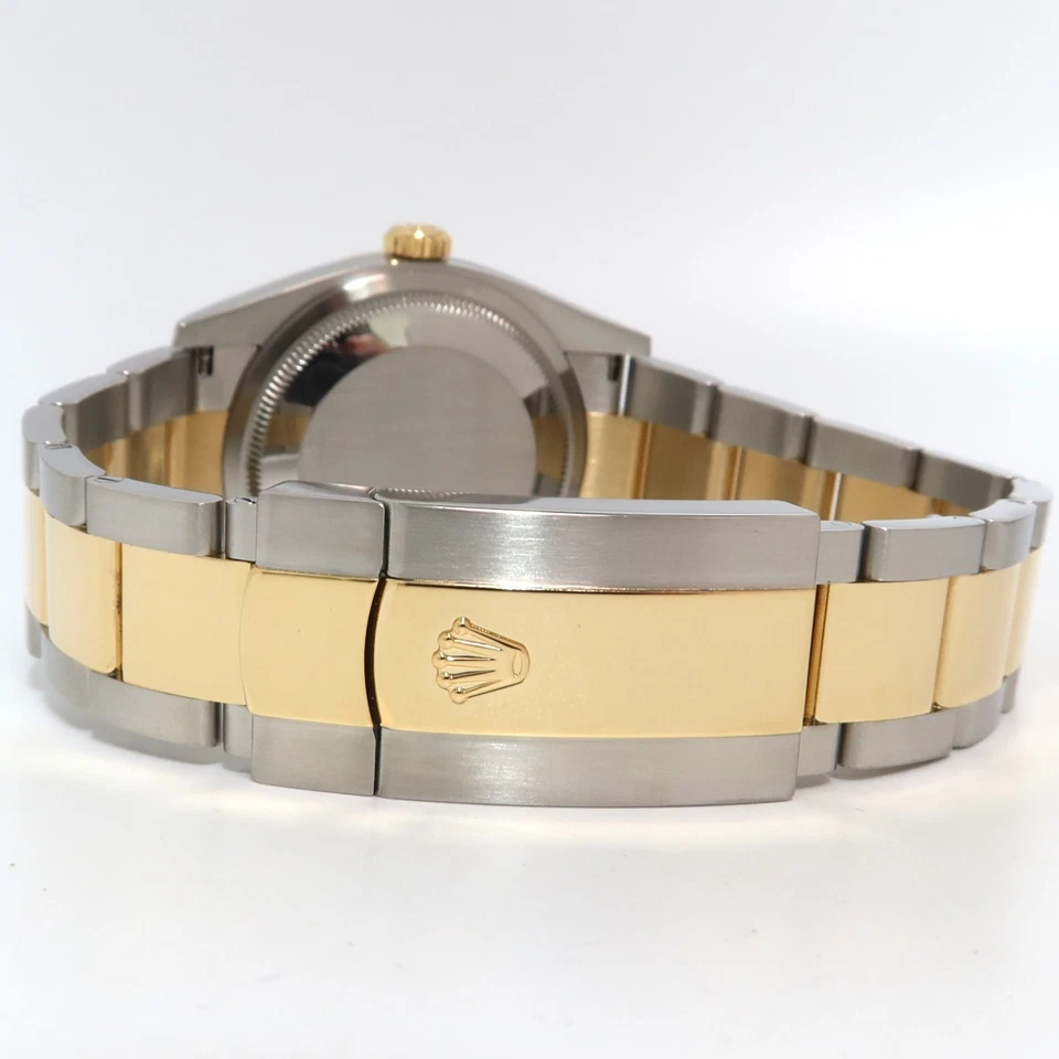 Часы Rolex Datejust 36 заводское серебро римский бриллиант циферблат 18 карат золото и сталь 126233 - Изображение 4 из 4