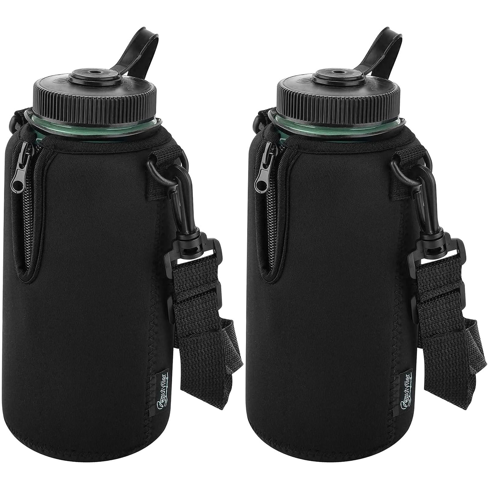 Beautyflier 2pcs Neoprene Sleeve for Nalgene Water 32oz/1000