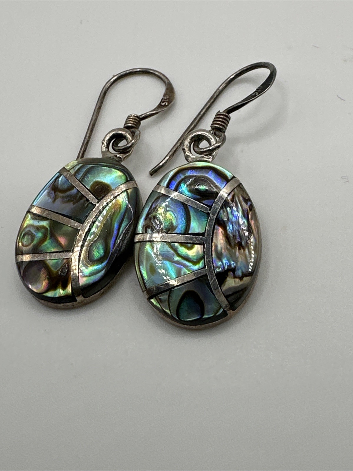 Drop Dangle 925 Silver Abalone Shell Gemstone Mot… - image 15