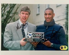 Arsene Wenger & Nicolas Anelka signed 10x8 photo RACC Trusted Seller ACG CERT