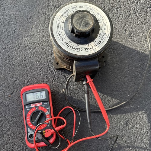 Micronta Japan Controllo Tensione Variabile 115V 0-140V 5amps Controllo Velocità Variac - Foto 3 di 8
