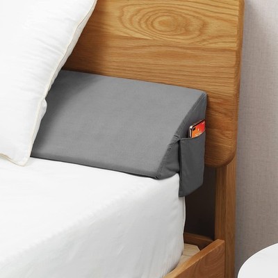 Cal King Wedge Pillow for Headboard Gap Filler, Stop Losing Pillows, Gray 72''...