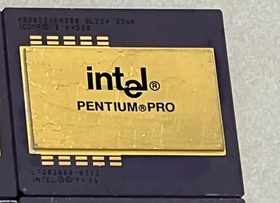 Intel Pentium Pro CPU Processor Gold Recovery