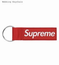 Supreme Webbing Keychain Red SS26 New With Ta...