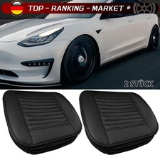 2x Universal Vorne Auto Sitzkissen Sitzauflage Sitzbezüge Sitzmatte PU Leder