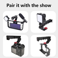 Lightweight Aluminum Alloy Camera Handle Grip with Ergonomic Comfort Feeling