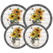 Range Kleen 5136 Garden Harvest Burner Round Steel Burner Covers, Set of 4
