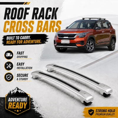 2PCS Roof Rack Cross Bars Cargo Carrier Fits For Kia KX3 2017-2023 ALU - Image 1 of 4