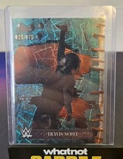 Travis Scott 2025 Topps Chrome WWE x Cactus Jack Teal Lazer Refractor /175 #100