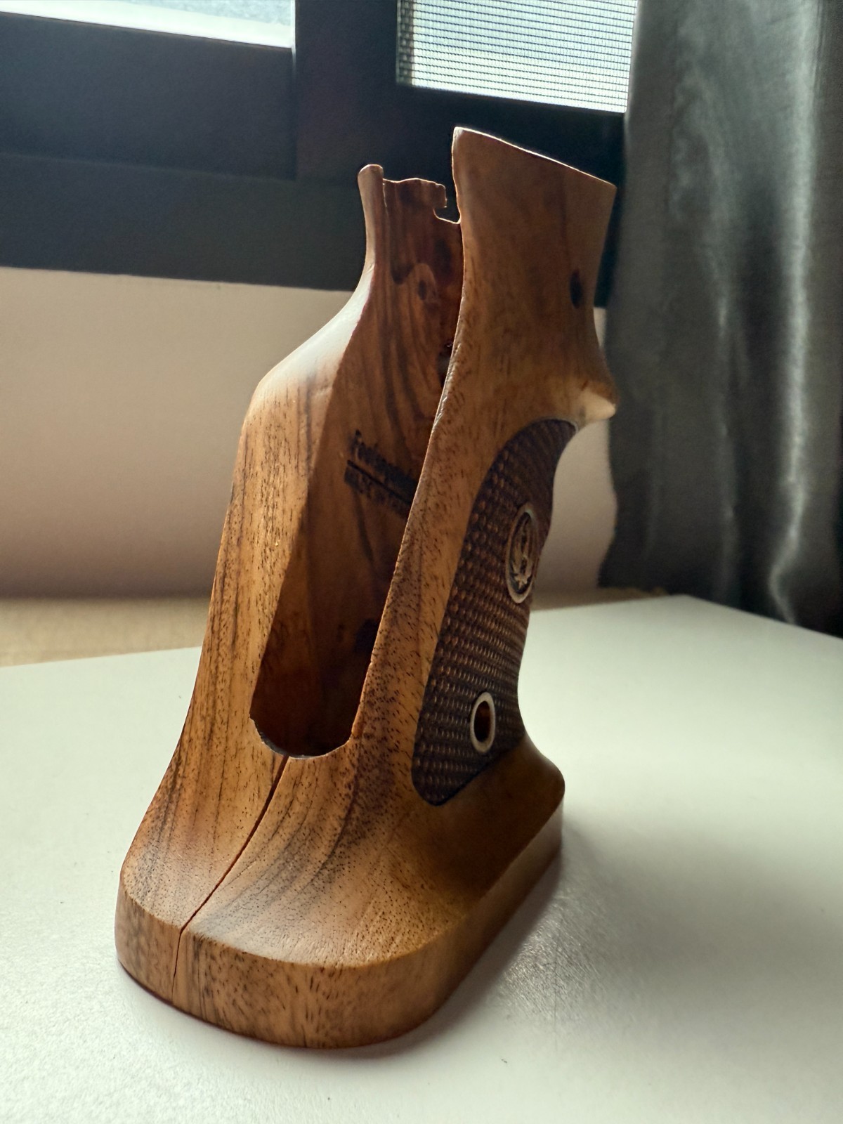 New Handcrafted Padauk Wood Grips for Ruger Mark II (ONLY), Right-Handed