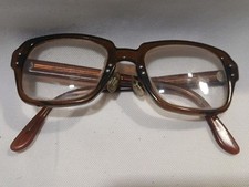 Vintage ROMCO Eyeglasses FRAMES USS 4 1/2 5 3/4 52-26 Brown