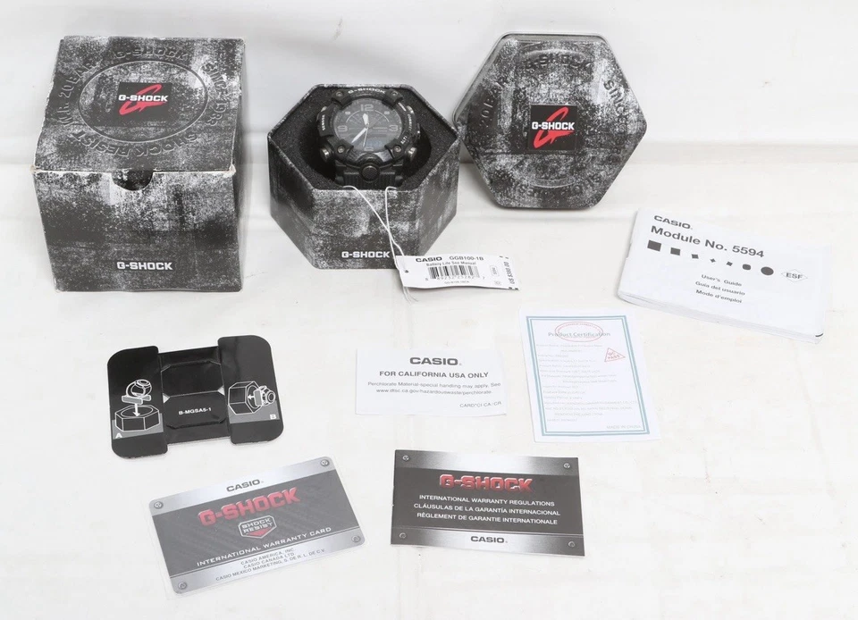 Casio G-Shock Master of G Mudmaster Black Watch GGB100-1B - Image 2 of 4