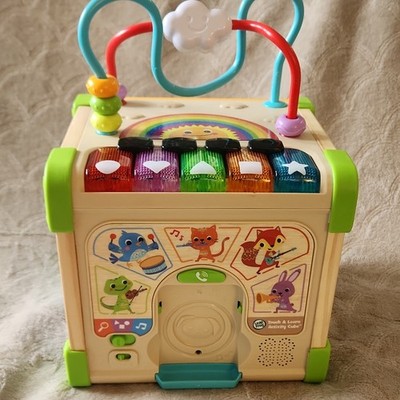 LeapFrog Activity Cube Multicolor Shape Sorter Gears Music Bead Maze