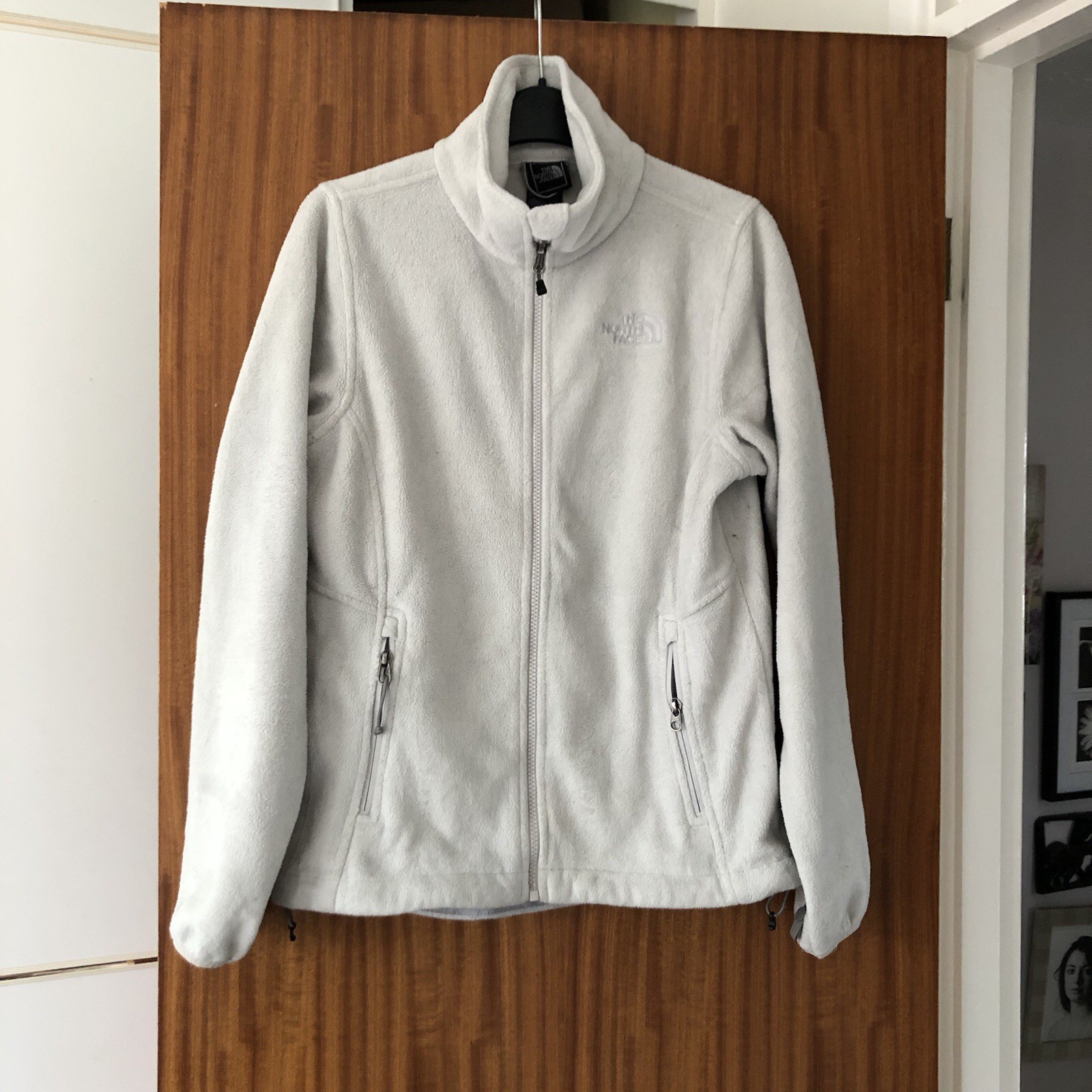 Chaqueta polar The North Face Polartec gris pálido deportes de invierno ocio activo, S