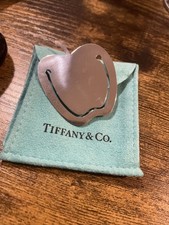 Tiffany & Co. Sterling 925 Silver  Apple Bookmark  With Pouch