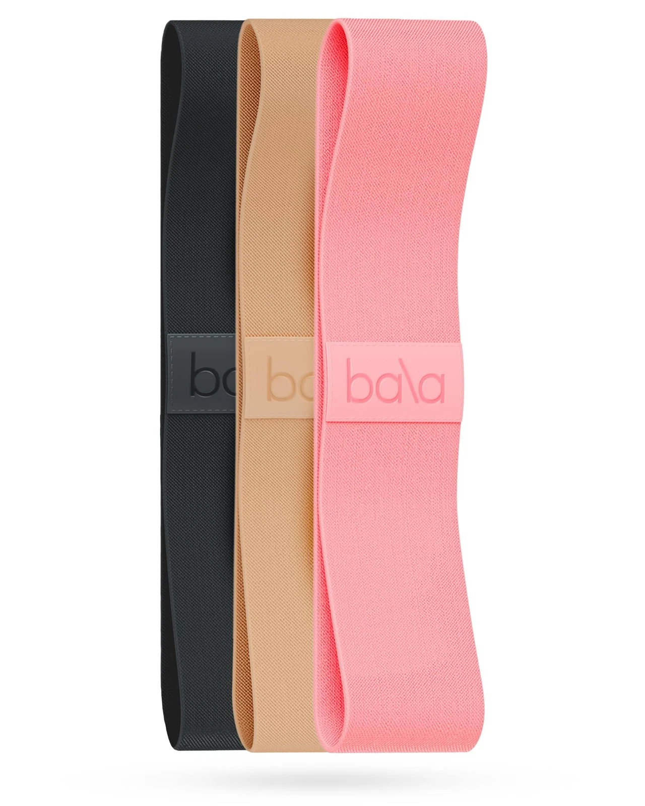 Bala Bands Resistance Bands for Women & Men Fabric Exercise Bands for Workin...