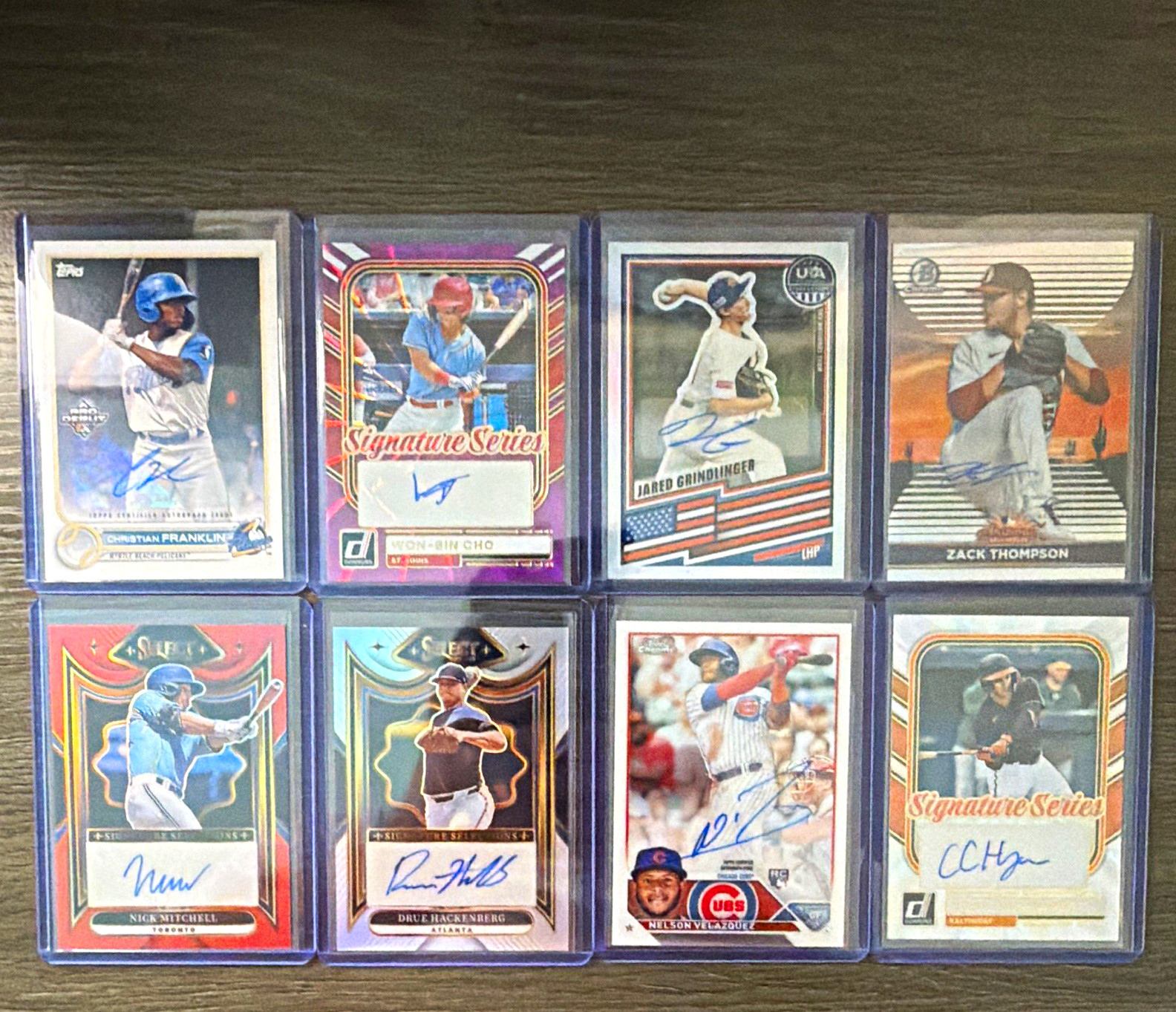 MLB 8-Card Auto Lot RC/Serial #’d Lot Pro Debut/Select/Donruss /49, /100, /99⚾️