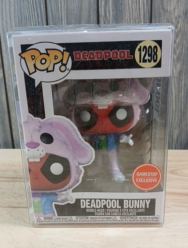Funko Pop! #1298 Deadpool Bunny  Gamestop Exclusive W/ Pop Protector