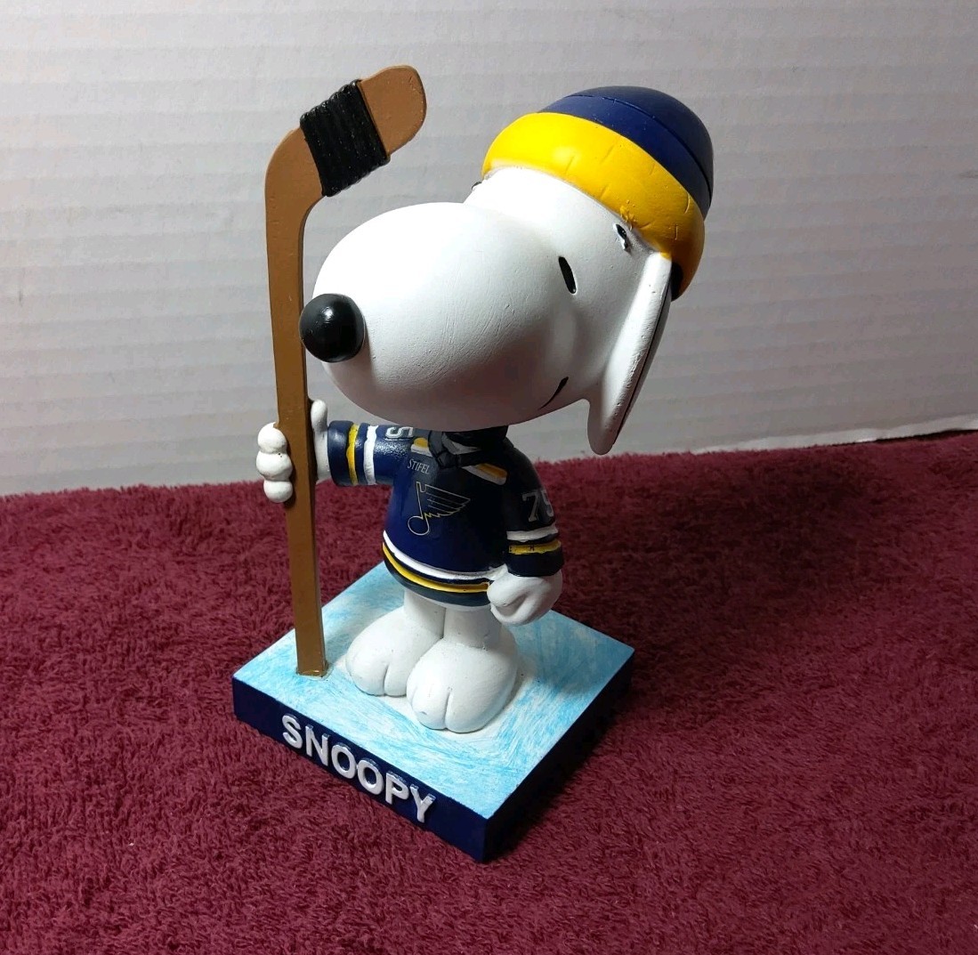 St. Louis Blues NHL Hockey Snoopy Peanuts BDA Sports Bobblehead