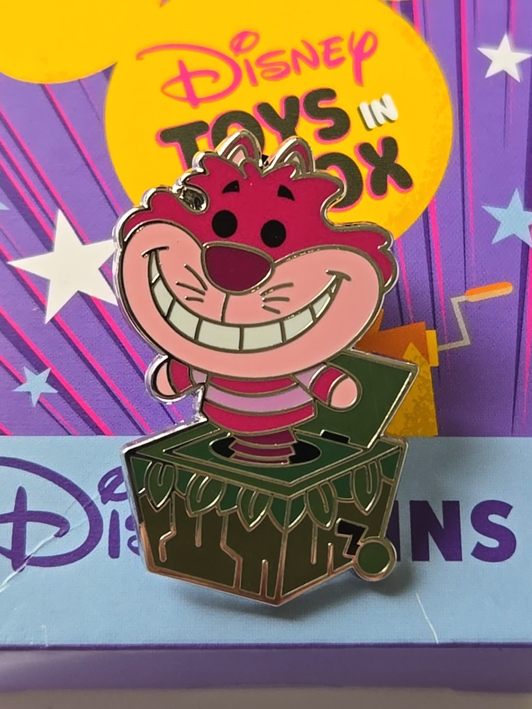 2025 Disney Cheshire Cat Wonderland Toys In A Box Mystery Pin Jack-In-The-Box