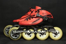 BONT Jet Inline Speed Skates Size 37 US 5, Simmons Rana Rush frame, 110mm wheels