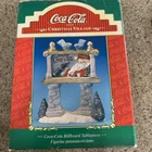 VTG Kurt Adler Coca-Cola Billboard Table Piece Figure Christmas Village Santa