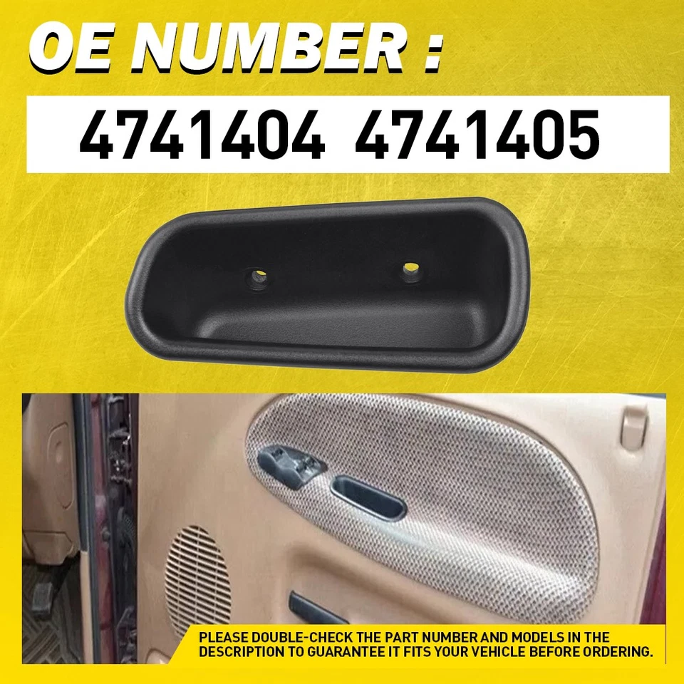 Para Dodge Ram 1500 2500 3500 1994-2001 delantero derecho puerta tirador manija taza 4-40X Foto 3 de 4