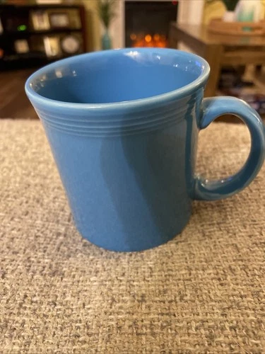 Fiestaware Retired Peacock Blue Java 8 oz Mug Fiesta Never Used