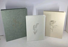 Decorative Books Boxes for Home Decor 3 Pcs Beautiful Linen Faux Box for 3PCS