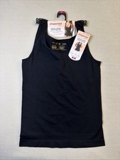 Shapermint Core Tummy Control Tank Top Wide Straps Black 2X