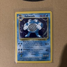Pokémon TCG Poliwrath  Holo Rare Card Base Set 13/102
