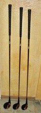 Vintage 1950's Set of 3 MacGregor Tourney Persimmon Woods 1, 3, 5 w/Steel Shafts