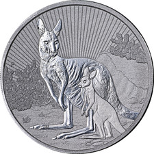 2023 Australia 2 Ounce Silver - Kangaroo & Next Generation - BU - STOCK 105.00 per troy oz