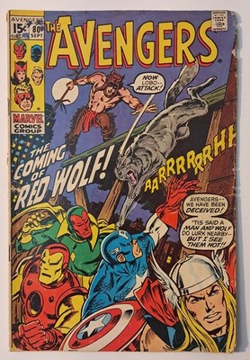Avengers #80 (1st appearance of Red Wolf!) 1970 Key