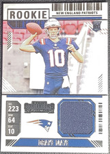 2024 Panini Contenders - Rookie Ticket Swatches Drake Maye #RTS-DME (MEM, RC)