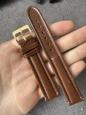 Vintage Watch Strap 18 mm  Leather Nos Top Quality V65