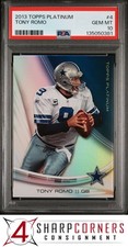2013 TOPPS PLATINUM #4 TONY ROMO COWBOYS PSA 10